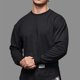 thumbnail image 5 of Camiseta de manga larga para hombre, de color liso, para entrenamiento de baloncesto, holgada, para correr y hacer deporte, 5 of 5