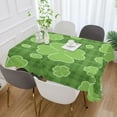 thumbnail image 5 of Saint Patrick Clover Buffalo Tablecloth Rectangle Colorful Table Cloth Large Square Table Cover for Dining Kitchen Party 60"x108" Decor Gift, 5 of 7