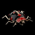 thumbnail image 3 of EHJRE Ladybug Brooch For Suit Hats Scarf Beatle Bug Brooch Pins Jewelry - Black, 3 of 9