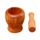 thumbnail image 1 of Juego De Mortero Y Maja De Madera, Trituradora De Pimienta De Especias De Madera, Molinillo De Hierbas, Tazón Para Mezclar Ajo, Herramienta De Cocina Cateissary HA029314-00, 1 of 6