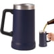 thumbnail image 1 of Stainless Steel Beer Mug，Taza de Cerveza con mango， Taza con doble aislamiento (Azul oscuro), 1 of 4