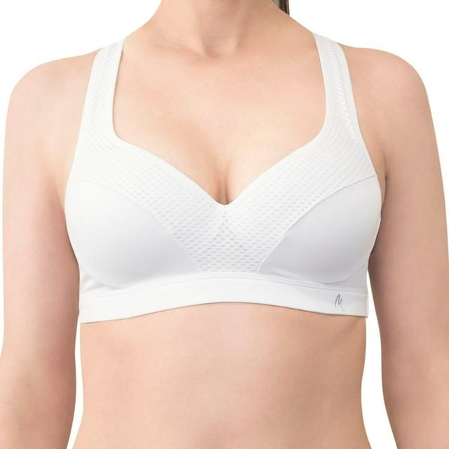 Brasier Marel Mesh en Media Copa Blanco Talla 38B
