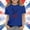 Dark Blue, variant on Girls Patriotic 4th of July American Flag Eagle Graphic T-Shirt Short Sleeve 3 Years Pink,Size 3 T