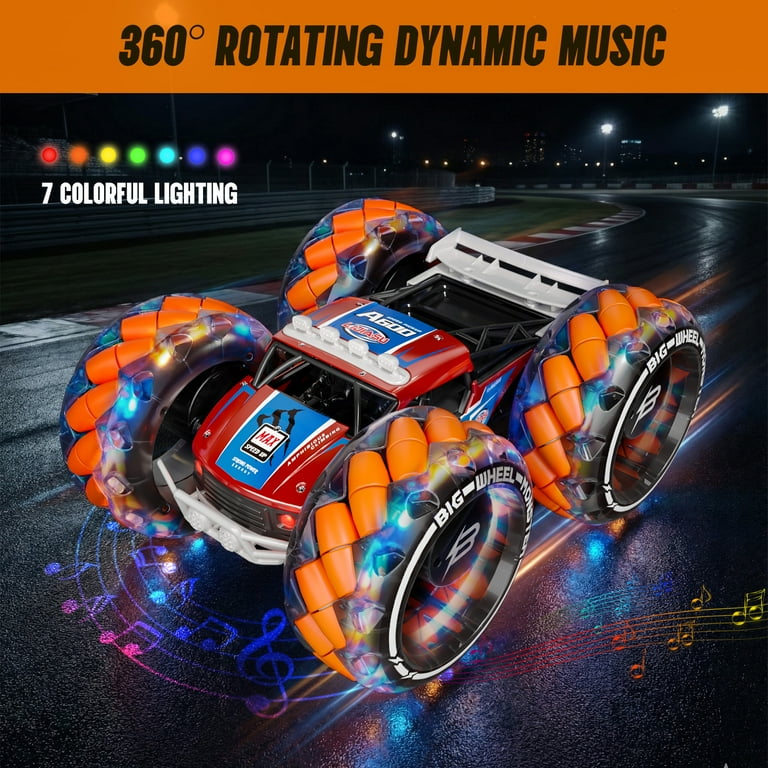 Keenstone 1:10 RC Car, High-Speed, Giant Wheel, Gradient Lights