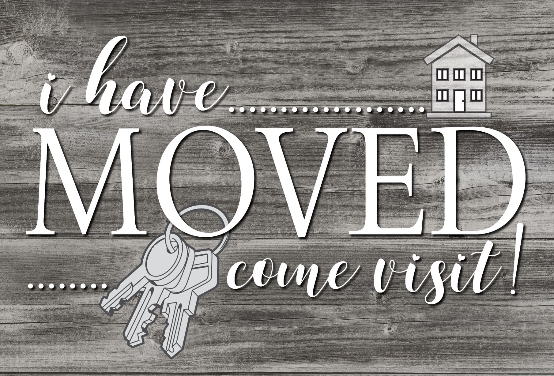 Moving Announcement Postcards – 4×6 inches, 50 Postcards – B17073 - Walmart.com