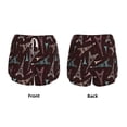thumbnail image 4 of Disketp Eiffel Tower Print Women's Shorts Workout Shorts for Athletic Gym Running Shorts with Phone Pockets X-Large, 4 of 8