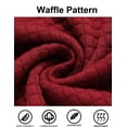thumbnail image 5 of COOFANDY Men's Waffle Knit Hoodie Pullover Hipster Hip Hop Long Sleeve Drawstring Hooded Sweatshirt, 5 of 6