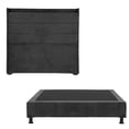 thumbnail image 1 of Box Base Cama Individual + Cabecera Wing Trinity Gris Carbón, 1 of 8
