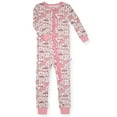 thumbnail image 2 of Sleep On It Infant Girls Long Sleeve Super Soft Snuggle Jersey Zip-Up Coverall Pajama with Matching Blankey Buddy - Bears , 12M, 2 of 4