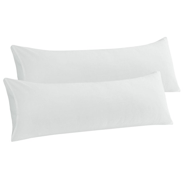 Unique Bargains Microfiber Body Pillow Cases Silky-Soft Pillowcase Envelope Closure 2pcs