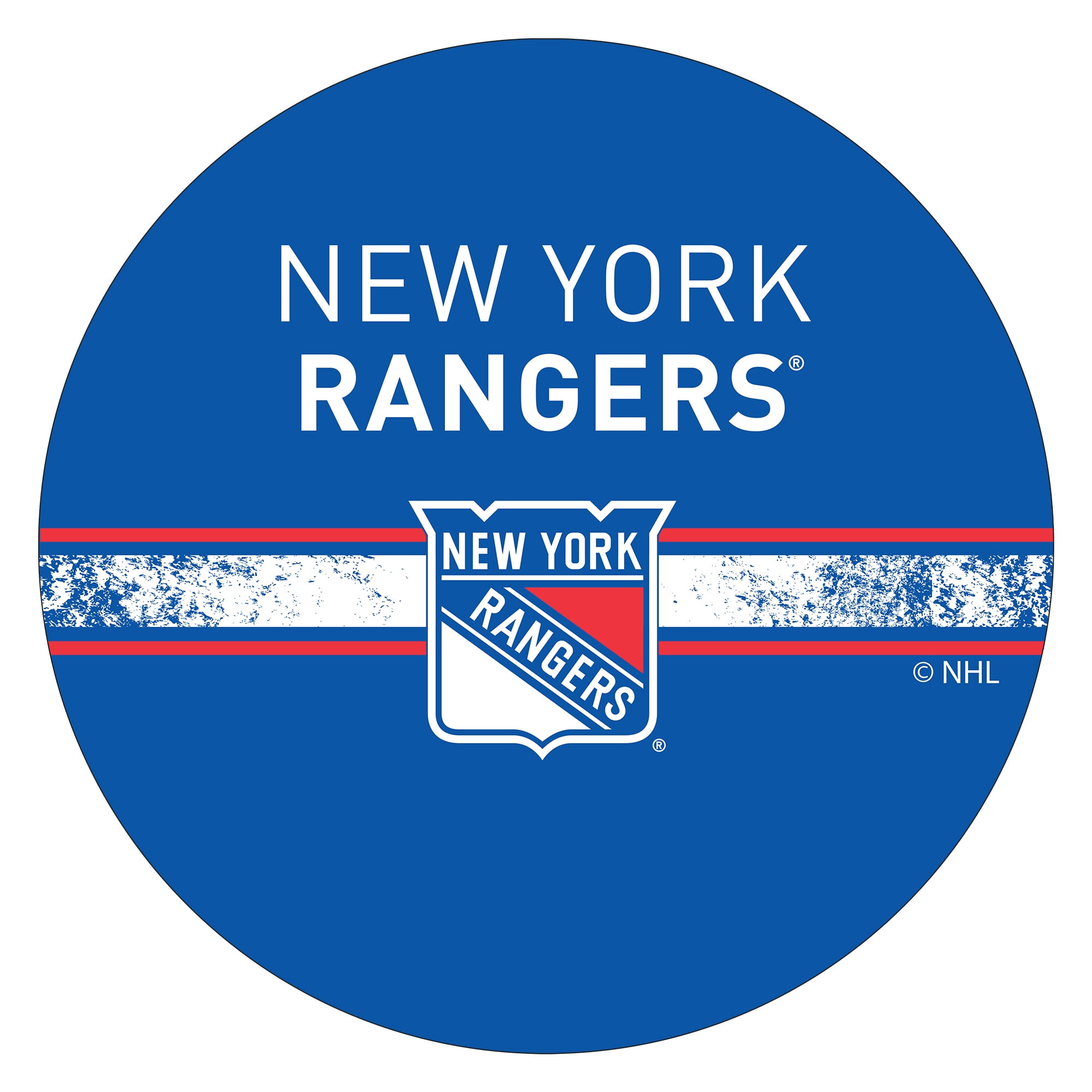 NHL Throwback New York Rangers Padded Bar Stool