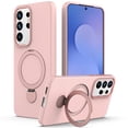 thumbnail image 1 of Para Samsung Galaxy S26 Ultra 5G Case (Compatible With MagSafe) With Invisible Magnetic O-Ring Stand Military-Grade Shockproof Phone Case,Pink,For Galaxy S26 Ultra 5G, 1 of 7