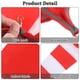 thumbnail image 5 of Ounissouiy Indicador de dirección del viento en manga de viento de tela Oxford resistente a la intemperie roja y blanca para exteriores Jardín y Patio, 5 of 6