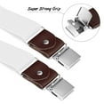 thumbnail image 2 of Buyless Fashion 2 Pack Suspenders for Men - 48" Elastic Adjustable Straps 1 1/4" - Y Shape - 5123-2-White, 2 of 7