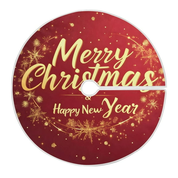 Ryvnso Christmas Tree Skirt Merry Christmas Xmas Tree Skirts Ornament Home Decorations 35.4"