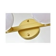 thumbnail image 3 of Living District Majesty 4-Light Metal Bath Sconce in Brass/Frosted White, 3 of 6