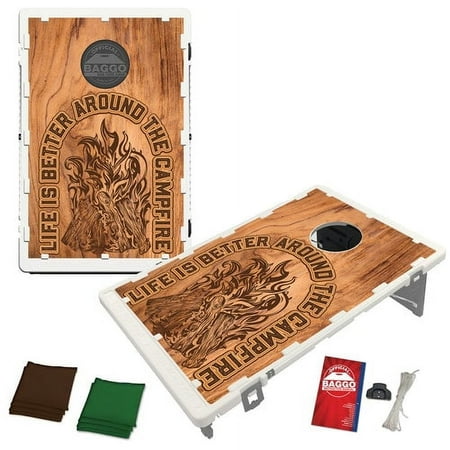 Around The Campfire Portable 2x3 Bean Bag Toss Cornhole Style Game by BAGGO
