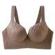 thumbnail image 1 of Puntoco Sujetadores sin aros para mujer Sujetadores de talla grande cómodos y ventilados de color liso para mujer sin aro de acero, 1 of 4