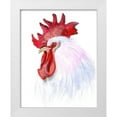 thumbnail image 1 of Shefranov, Olga 26x32 White Modern Wood Framed Museum Art Print Titled - Rooster, 1 of 4