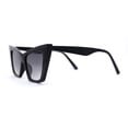 thumbnail image 4 of Womens Gothic Square Cat Eye Retro Fashion Sunglasses Black Smoke, 4 of 4