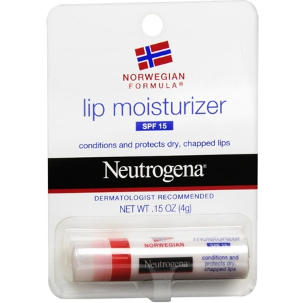 Neutrogena Lip Moisturizer SPF 15 0.15 oz (Pack of 4)