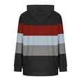 thumbnail image 5 of ShiShine Women’s 2025 Fall Long Sleeve Color Block Hoodie Pullover Sweatshirt Lightweight Casual Tops Blouse, 5 of 6