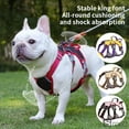 thumbnail image 2 of No-Pull Dog Harness With Reflective Strips - Adjustable Rainproof Pet Vest, Anti-Slip Chest Strap For Small To Medium Dogs, Night Safety Walking Gear,Yellow,funny, 2 of 7