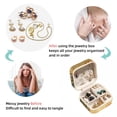 thumbnail image 4 of Shell Travel Portable Square Earring Organizer with Decorative Box – Travel Organizer, Necklace Holder – for Girls and Women, 4 of 6