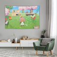 thumbnail image 4 of Girl Animal Crossing New Horizons Tapestry Luxury Wall Hanging Tapestries Decor Gift For Bedroom Living Room Dormitory Aisle Mural Blanket, 4 of 8