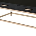 thumbnail image 4 of Metal Base Framed Coffee Table, Black and Gold, 4 of 5