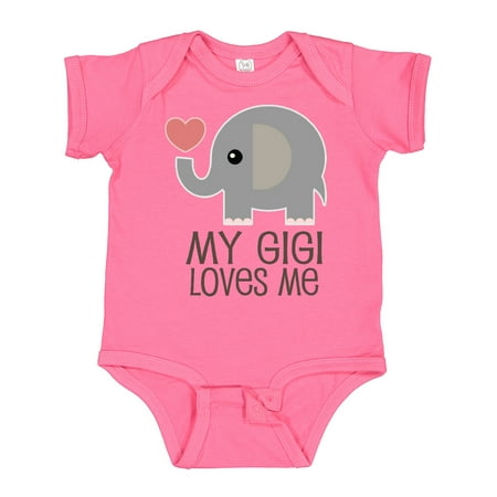 

Inktastic My Gigi Loves Me Grandchild Gift Baby Boy or Baby Girl Bodysuit