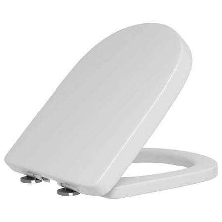 Quite-Close Round Toilet Seat For KioJJp HWMT-8733S HWMT-8733/HT1000 (10'' Rough-in) HT100S Compact Toilet, Plastic