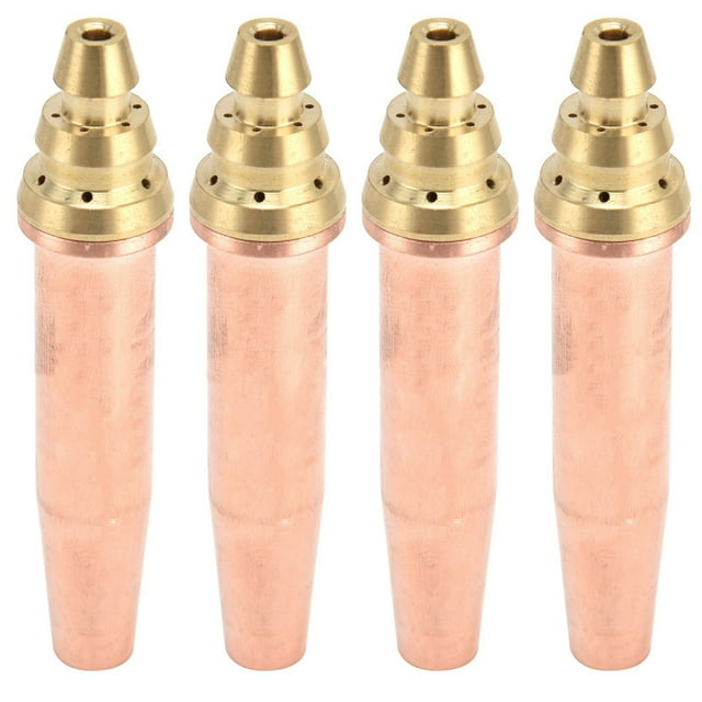 4 piezas de puntas de soplete de corte de propano, resistencia a altas temperaturas, corte rápido, boquilla de corte isobárico, n.° 2