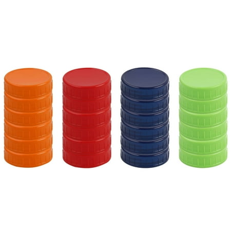 Plastic Mason Jar Lids Regular Mouth Mason Canning Jars Top Lids Food