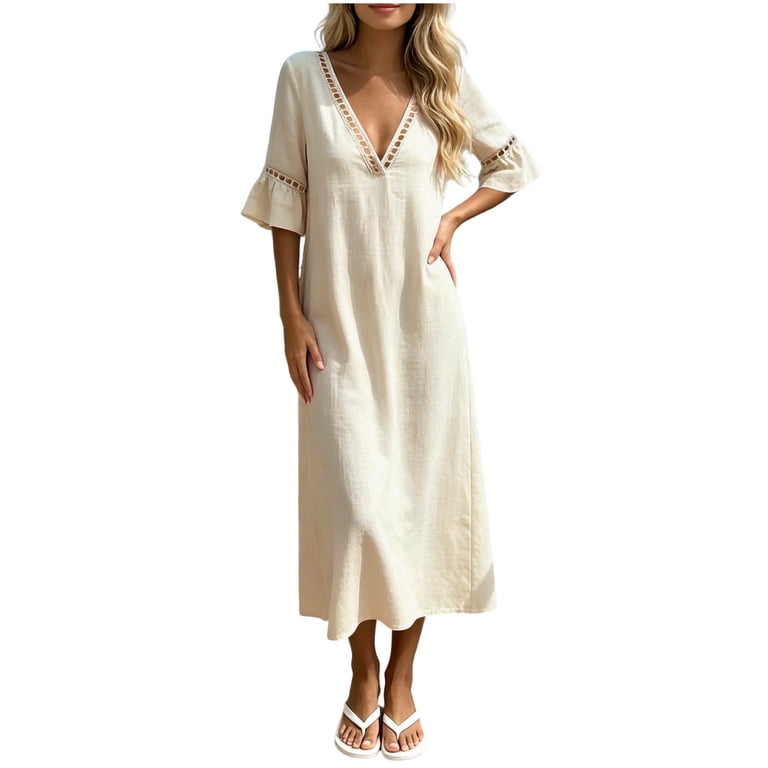 mini dress corset style Leighton Cream Floral - US 18 Length:62[+$4.99] homespun cotton and it is in Women's Holiday Outfits &