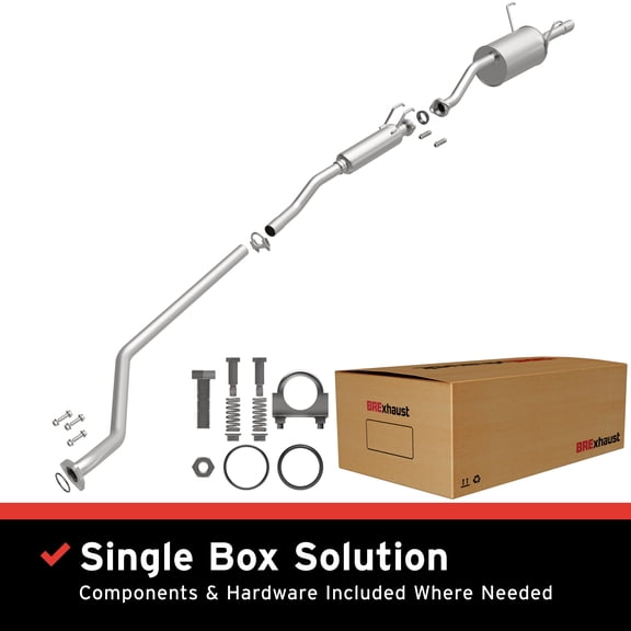 BRExhaust OE Replacement Exhaust System Kit 106-0312: Compatible with 2001-2005 Acura EL 1.7L, 2001-2005 Honda Civic 1.7L