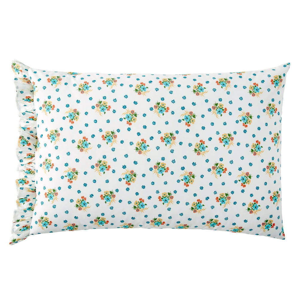 The Pioneer Woman Ditsy Floral Ruffle Std Pillowcase Set