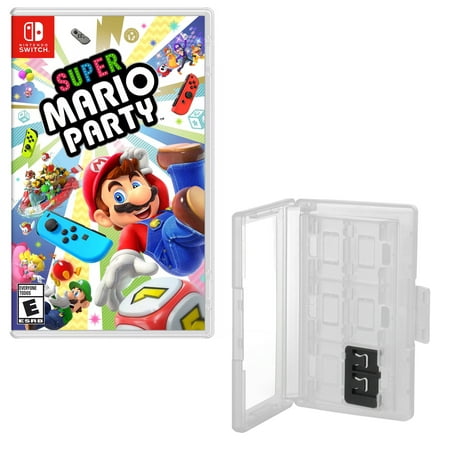 Super Mario Party With Hard Shell 12 Game Caddy, Nintendo Switch