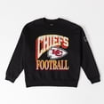 thumbnail image 5 of Women's Gameday Couture Black Kansas City Chiefs Victory Prime Black Label Premium Drop Shoulder Sweatshirt, 5 of 6