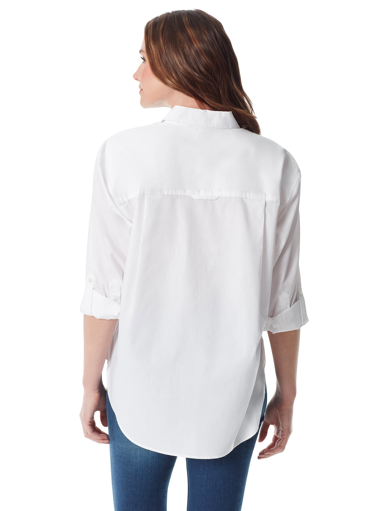 Gloria Vanderbilt Swan Series Women's Amanda Oversized Shirt, Sizes S-XXXL