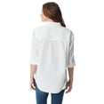 thumbnail image 3 of Gloria Vanderbilt Swan Series Women's Amanda Oversized Shirt, Sizes S-XXXL, 3 of 5