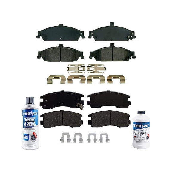 Brake Pad Set - Compatible with 1999 - 2004 Oldsmobile Alero 2000 2001 2002 2003