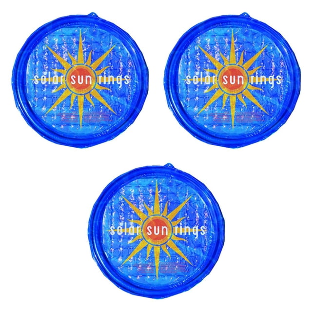 Anneaux Solaires Résistants aux UV pour Chauffage de Piscine et Spa, Couverture Solaire Circulaire (Lot de 3)