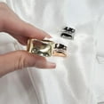 thumbnail image 5 of Dainty Oblate Silk Scarf Ring Brooch for Women Minimalist Geometric Shawl Scarves Buckle Wrap Clasp Clip Rings Brooches Fashion Dress Accessories Jewelry, 5 of 12