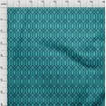 thumbnail image 4 of oneOone Cotton Poplin Turquoise Blue Fabric Geometrical Sewing Fabric By The Yard Printed Diy Clothing Sewing Supplies 42 Inch Wide, 4 of 4