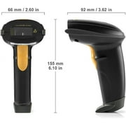 USB Laser Barcode Scanner Wired Handheld Barcode Scanner Black