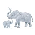 thumbnail image 1 of UNIVERSITY GAMES Éléphant et Bébé 3d Cristal Puzzle, 1 of 4