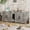Grey, variant on Studyset 55 Inch Litter Box Enclosure for 2 Cats, Cat Litter Box Enclosure Furniture with Double Room, Hidden Litter Box Cabinet with Cat Door, Wooden Cat Washroom Furniture, 3 in 1 Cat 55" L x 17.7"