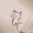 thumbnail image 6 of Cute Smile Cat Animal Open Statement Ring Stainless Stee Adjustable Expandable Wrap Kitty Knuckle Band Chic Rings Stacking Comfort Fit Finger Band Fashion Aesthetic Jewelry for Daughter Niece, 6 of 12
