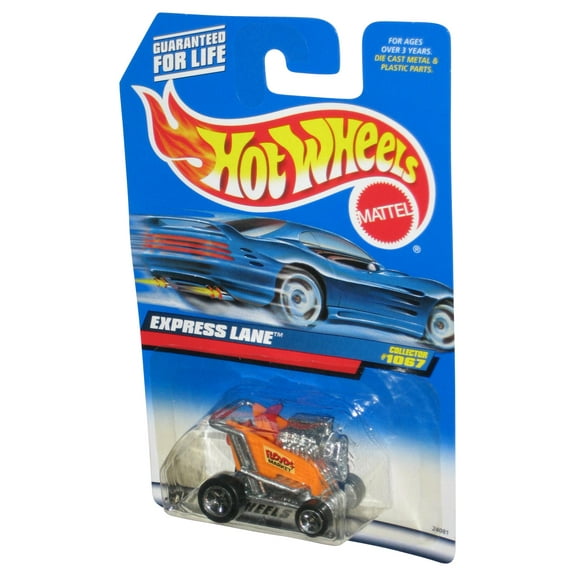 Hot Wheels Express Lane (1998) Orange Collector Toy Car #1067